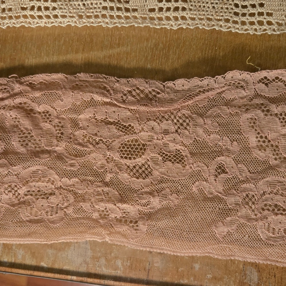 Vintage Lace Trim Lot 7 Rolls Crochet Eyelet Floral Cream Rose Sewing Crafting - Picture 2 of 15